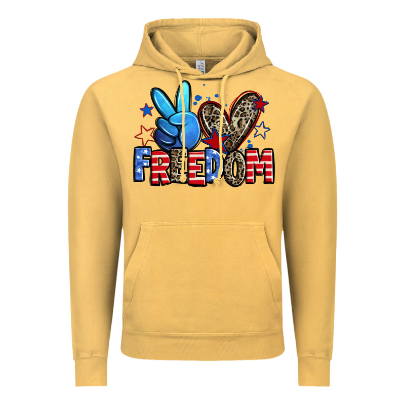 Peace Love Freedom Vintage Hoodie by Zillion Design Studio | Teevron