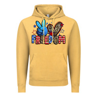 Vintage Mustard peace love freedom Vintage Hoodie - Zillion Design Studio