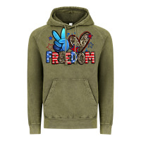 Vintage Olive peace love freedom Vintage Hoodie - Zillion Design Studio