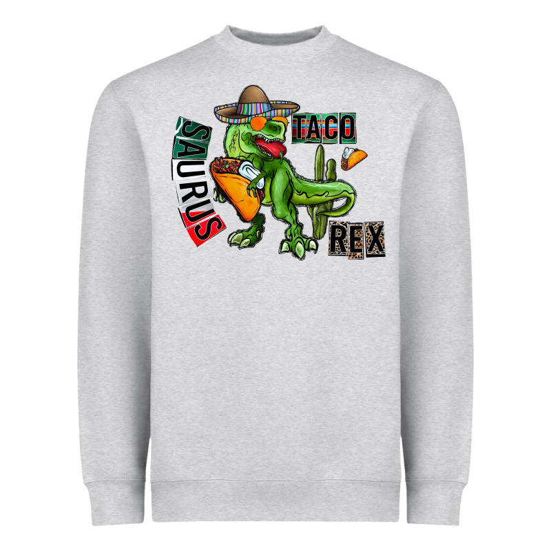 Taco Saurus Rex Heavyweight Sweatshirt by CowhideDigitalArt | Teevron