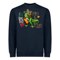 Navy taco saurus rex Heavyweight Sweatshirt - CowhideDigitalArt