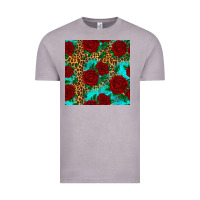 Vintage Zinc leopard roses seamless pattern Vintage Tee - HRA Design Shop