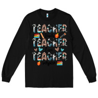 Black teacher teach love inspire Long Sleeve Tee - JahusDesignShop