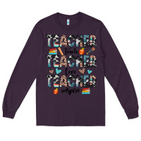 Plum teacher teach love inspire Long Sleeve Tee - JahusDesignShop