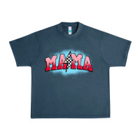Midnight Navy mama lightning bolt Urban Heavy Tee - JahusDesignShop