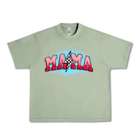Oil Green mama lightning bolt Urban Heavy Tee - JahusDesignShop