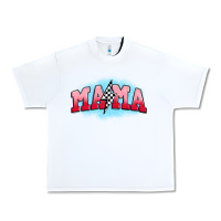 White mama lightning bolt Urban Heavy Tee - JahusDesignShop