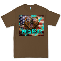Cacao papa bear american flag  tumbler Premium Tee - BarkalooDesign