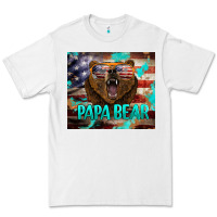 White papa bear american flag  tumbler Premium Tee - BarkalooDesign