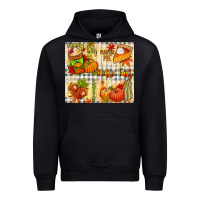 Black Hello Fall pumpkins Urban Hoodie - NancyCooperArtShop