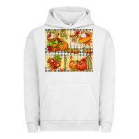 Pigment Lunar Rock Hello Fall pumpkins Urban Hoodie - NancyCooperArtShop
