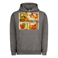 Pigment Tornado Hello Fall pumpkins Urban Hoodie - NancyCooperArtShop