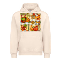 Sandshell Hello Fall pumpkins Urban Hoodie - NancyCooperArtShop