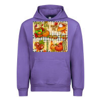 Tulip Hello Fall pumpkins Urban Hoodie - NancyCooperArtShop
