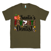 Army Green santa's favorite dentist Classic Tee - AdoDesignShop
