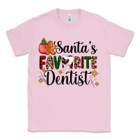 Bubblegum Pink santa's favorite dentist Classic Tee - AdoDesignShop