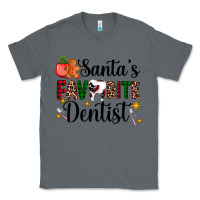 Charcoal Heather santa's favorite dentist Classic Tee - AdoDesignShop