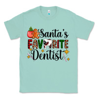 Seafoam santa's favorite dentist Classic Tee - AdoDesignShop