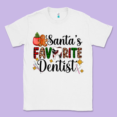 Santa's Favorite Dentist Classic Tee Designed By Adodesignshop