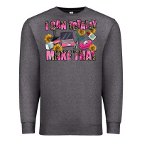 Charcoal Heather i can totally make that Premium Sweatshirt - MaliasSmallBusiness