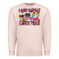 Pale Pink i can totally make that Premium Sweatshirt - MaliasSmallBusiness
