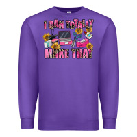 Purple i can totally make that Premium Sweatshirt - MaliasSmallBusiness