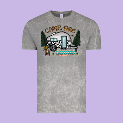 Camp Fire Squad Vintage Tee Designed By Cowhidedigitalart