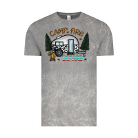 Cloud Rock camp fire squad Vintage Tee - CowhideDigitalArt