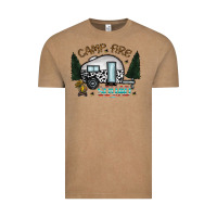 Vintage Coffee camp fire squad Vintage Tee - CowhideDigitalArt