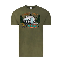 Vintage Olive camp fire squad Vintage Tee - CowhideDigitalArt