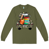 Army Green farm truck,back to school Long Sleeve Tee - JahusDesignShop