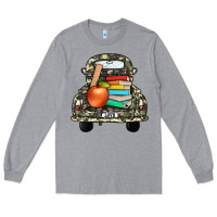 Heather Grey farm truck,back to school Long Sleeve Tee - JahusDesignShop