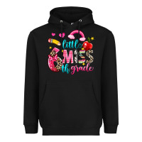 Black little miss sixth grade Heavyweight Hoodie - NancyCooperArtShop