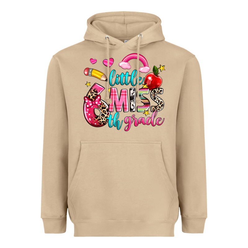 Little Miss Sixth Grade Heavyweight Hoodie by NancyCooperArtShop | Teevron