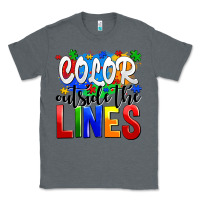 Charcoal Heather color outside the lines Classic Tee - AdoDesignShop
