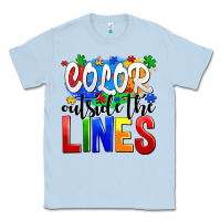 Dusty Blue color outside the lines Classic Tee - AdoDesignShop