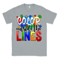 Heather Grey color outside the lines Classic Tee - AdoDesignShop