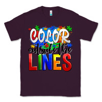 Plum color outside the lines Classic Tee - AdoDesignShop
