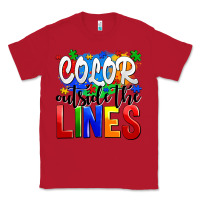 Red color outside the lines Classic Tee - AdoDesignShop