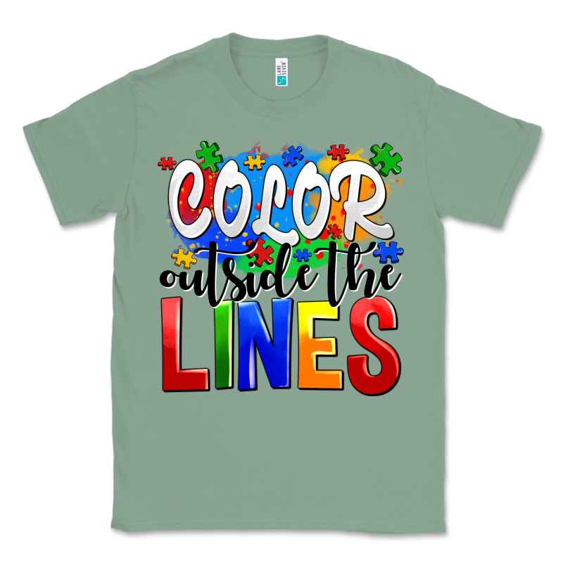 Color Outside The Lines Classic Tee by AdoDesignShop | Teevron