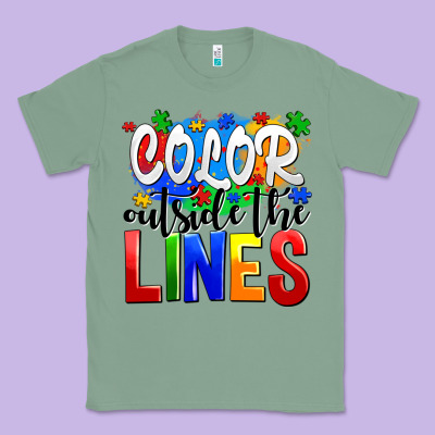 Color Outside The Lines Classic Tee Designed By Adodesignshop