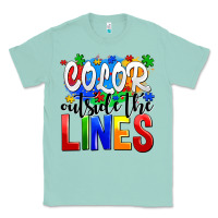 Seafoam color outside the lines Classic Tee - AdoDesignShop