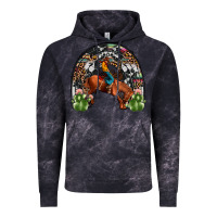 Cloud Black rodeo cowboy rainbow Vintage Hoodie - JahusDesignShop