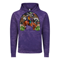 Cloud Purple rodeo cowboy rainbow Vintage Hoodie - JahusDesignShop