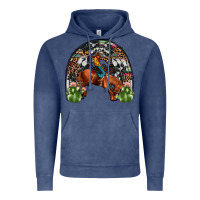 Vintage Denim rodeo cowboy rainbow Vintage Hoodie - JahusDesignShop