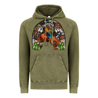 Vintage Olive rodeo cowboy rainbow Vintage Hoodie - JahusDesignShop