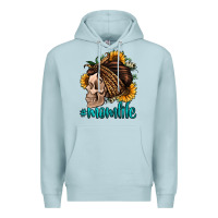 Momlife Skull With Bandana Premium Hoodie | Teevron