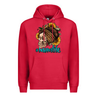 Cardinal momlife skull with bandana Premium Hoodie - Jasminsmagicworld