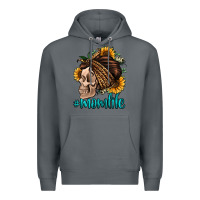 Rock momlife skull with bandana Premium Hoodie - Jasminsmagicworld