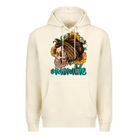 Sandshell momlife skull with bandana Premium Hoodie - Jasminsmagicworld